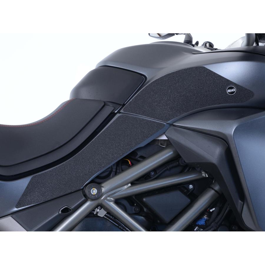 R&G (アールアンドジー) トラクションパッド ブラック Multistrada1260/S RG-EZRG222BL｜バイクパーツ・用品　ラバーマーク