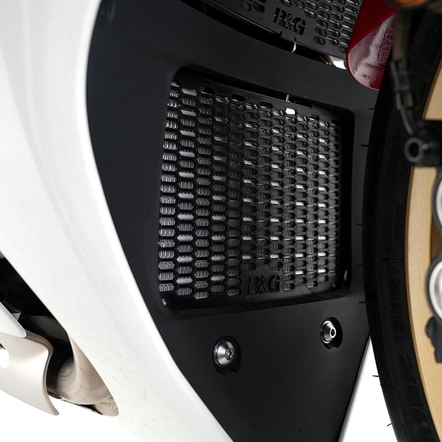 R&G (アールアンドジー ) PRO Oil Cooler Guard:ブラック YZF-R1(15-24) YZF-R1M(15-24) RG-OCG0057PROBK
