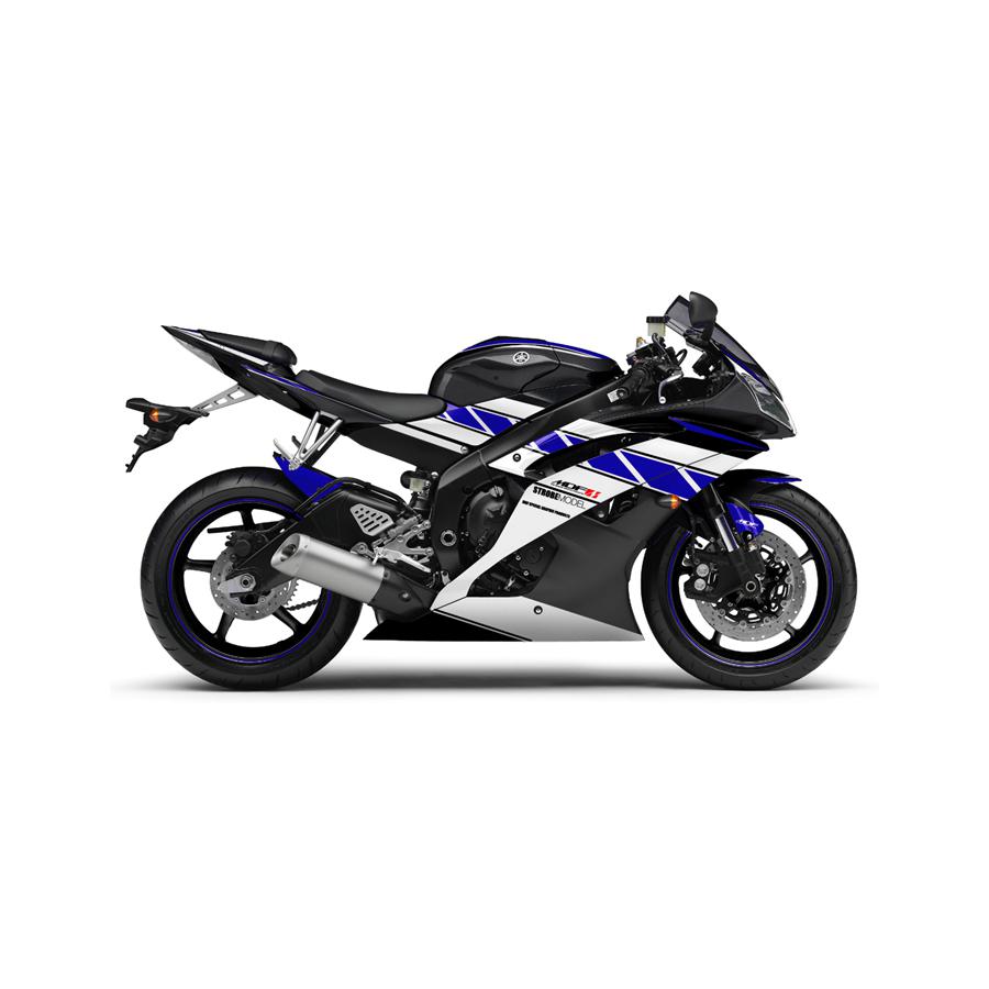 1845円 【90%OFF!】 MDF エムディーエフ ストロボ デカール ステッカー タンク YZF-R6 ブルー