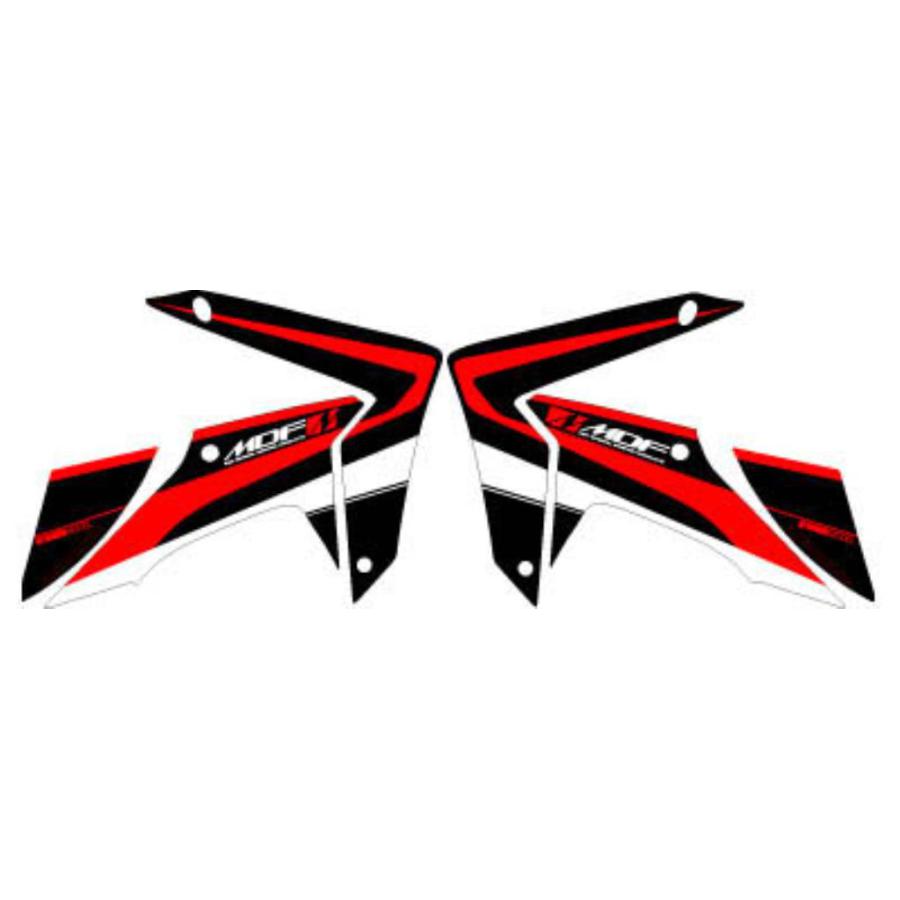 7154円 WEB限定 MDF エムディーエフ アタッカー デカール ステッカー シュラウドレッド CRF250M