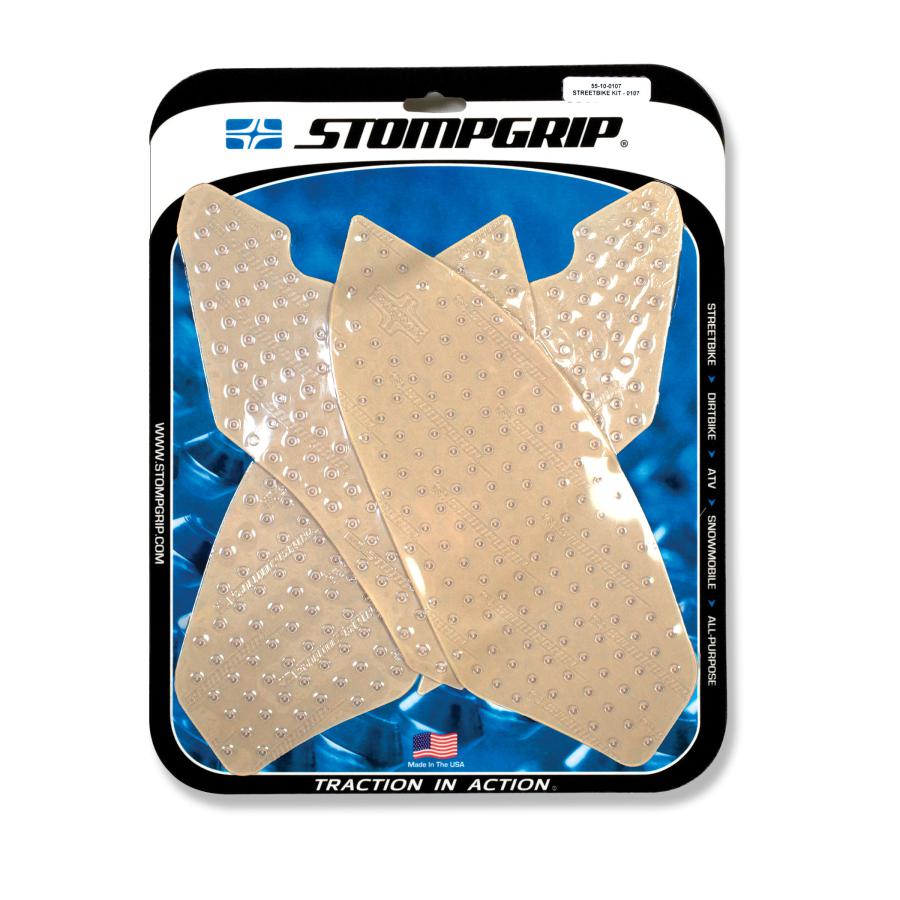 STOMPGRIP (ストンプグリップ) トラクションパッドタンクキット クリア VOLCANO S1000RR 15-18/S1000R 14-18 55-10-0107C