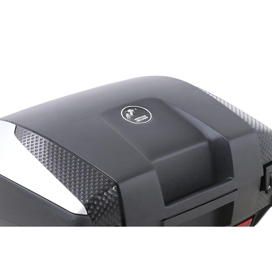 ヘプコアンドベッカー JUNIOR トップケース 55L トップケース ブラック×シルバー リアボックス 55 FLASH バイク用品 