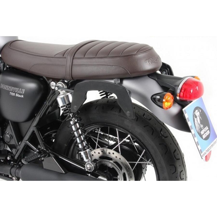 ヘプコ&ベッカー C-Bowサイドキャリア クローム ボンネビル BonnevilleT120 6307544 00 02|バイクパーツ・用品 ラバーマーク