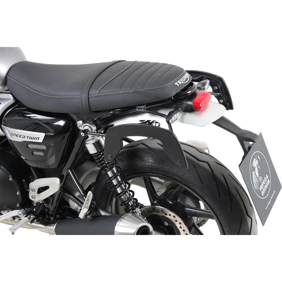 ヘプコ&ベッカー C-Bowサイドキャリア ブラック Speed Twin 6307591 00 01｜バイクパーツ・用品　ラバーマーク