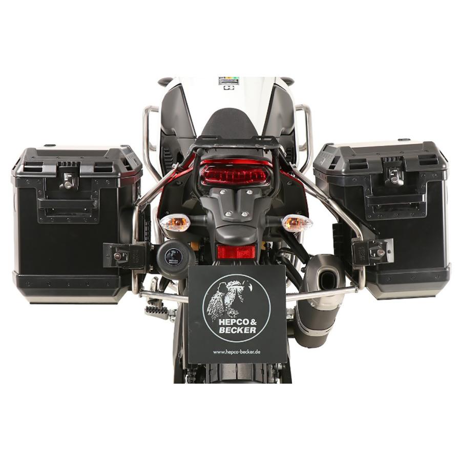 ヘプコ&ベッカー サイドキャリア カットアウトセット ブラック エクスプローラー付 テネレ700 Tenere700｜バイクパーツ・用品　ラバーマーク