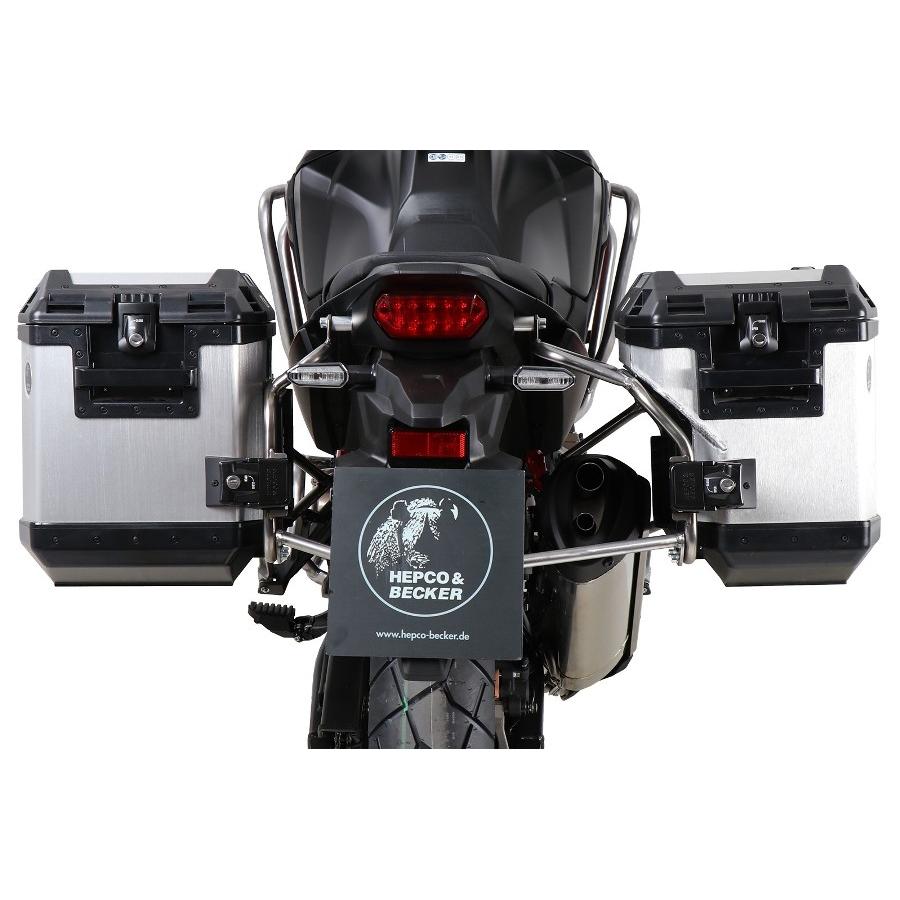 感謝の声続々！ ヘプコベッカー サイドキャリア カットアウトセット シルバー エクスプローラーケース付 CRF1100L アフリカツイン  AfricaTwin