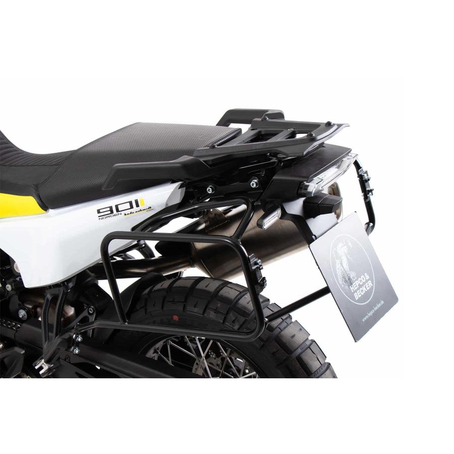 ヘプコ&ベッカー サイドキャリア ブラック Norden901 6537634 00 01｜バイクパーツ・用品　ラバーマーク