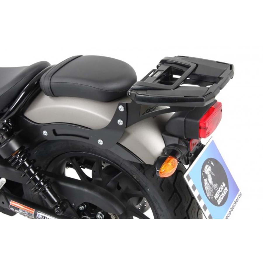 ヘプコ&ベッカー トップケースキャリア イージーラック ブラック レブル250 レブル500 REBEL250 REBEL500|バイクパーツ・用品 ラバーマーク