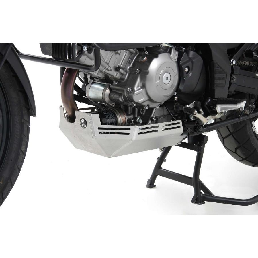 ヘプコ&ベッカー エンジンアンダーガード シルバー V-Strom 650 ABS｜バイクパーツ・用品　ラバーマーク