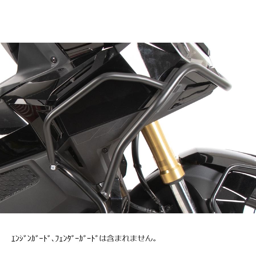 ヘプコ&ベッカー フロントアッパークラッシュガード ブラック X-ADV 5039555 00 01｜バイクパーツ・用品　ラバーマーク