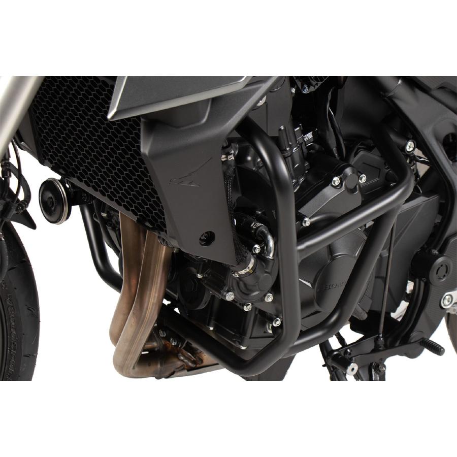 ヘプコ&ベッカー エンジンガード ソリッド ブラック CB750 HORNET 5089541 00 01|バイクパーツ・用品 ラバーマーク