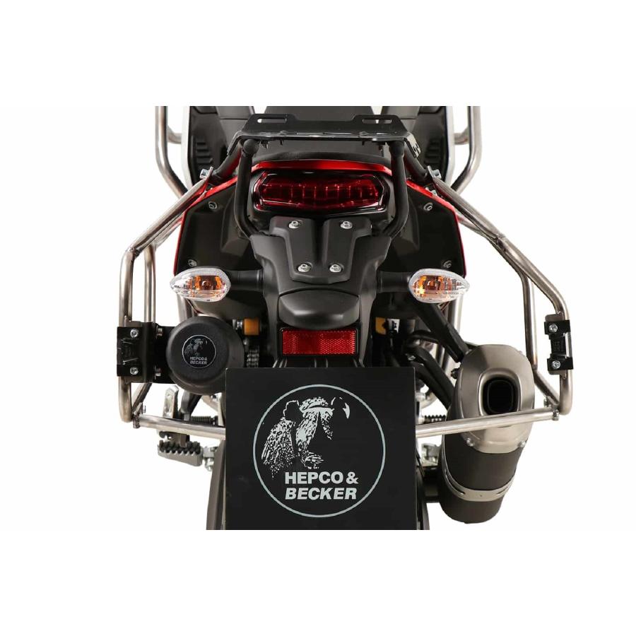ヘプコ&ベッカー サイドキャリア カットアウト ステンレス Tenere 700/Rally 19-25 6514564 00 22|バイクパーツ・用品 ラバーマーク