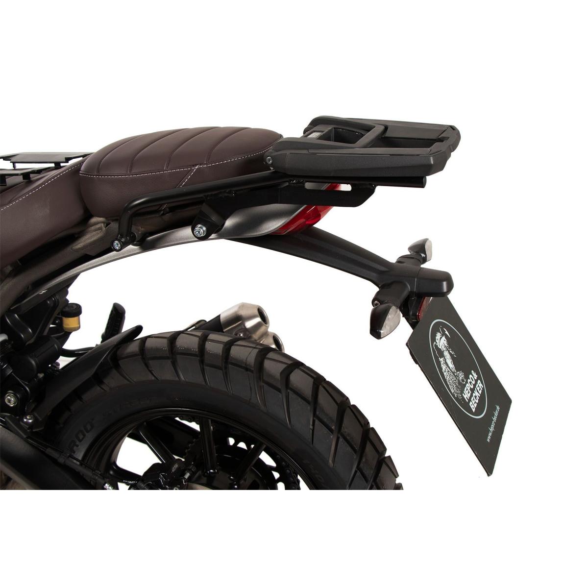 ヘプコ&ベッカー トップケースキャリア イージーラック ブラック Triumph Scrambler 400 XC 617691 01 01｜バイクパーツ・用品　ラバーマーク