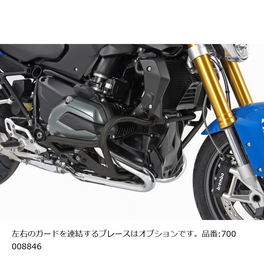 ヘプコ&ベッカー エンジンガード ブラック R1200RS|バイクパーツ・用品 ラバーマーク