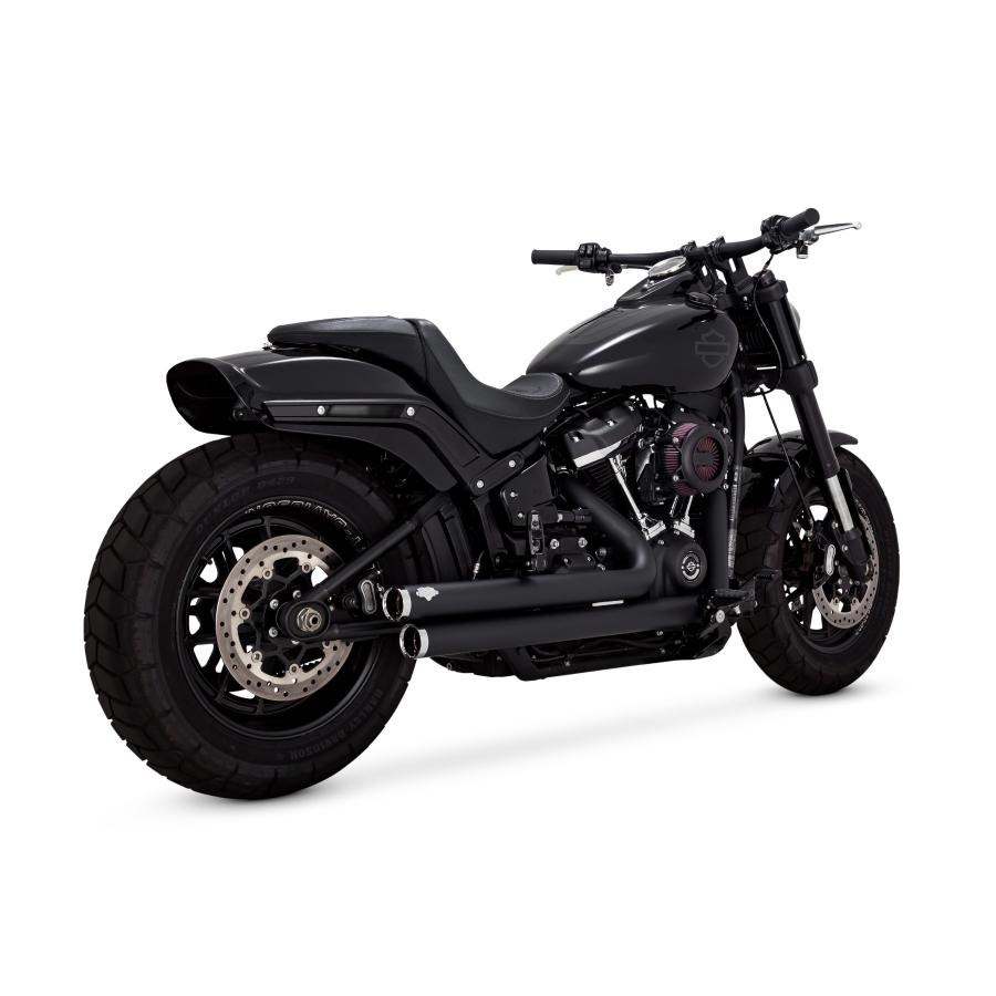 バンス&ハインズ BigShots Staggered PCX ビッグショットスタッガード マフラー ブラック SOFTAIL 1800-2582|バイクパーツ・用品 ラバーマーク