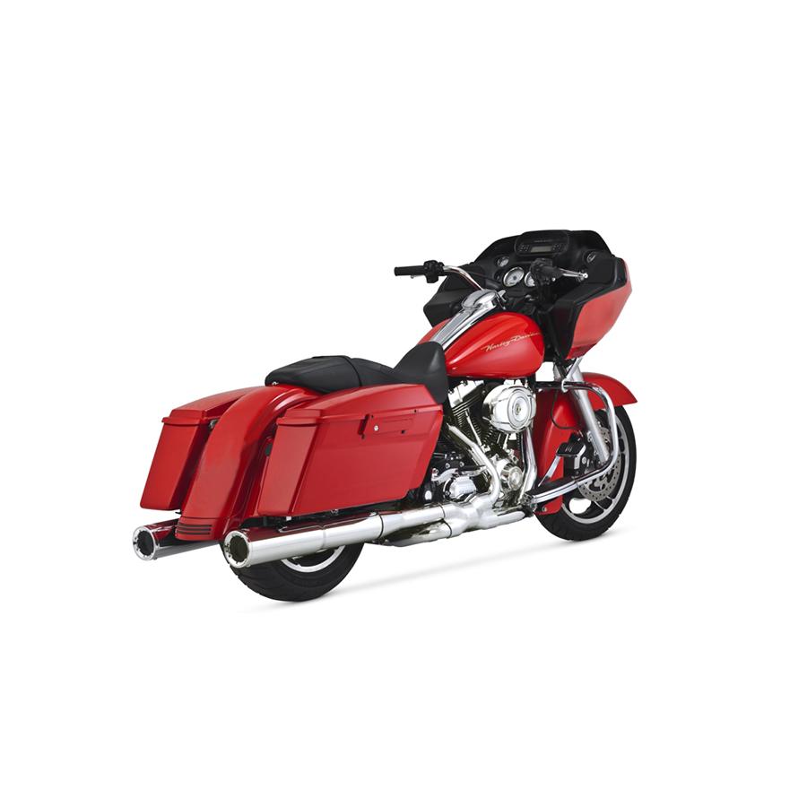 バンス＆ハインズ Hi-Output スリップオンマフラー クローム TOURING 95-16 1801-0606