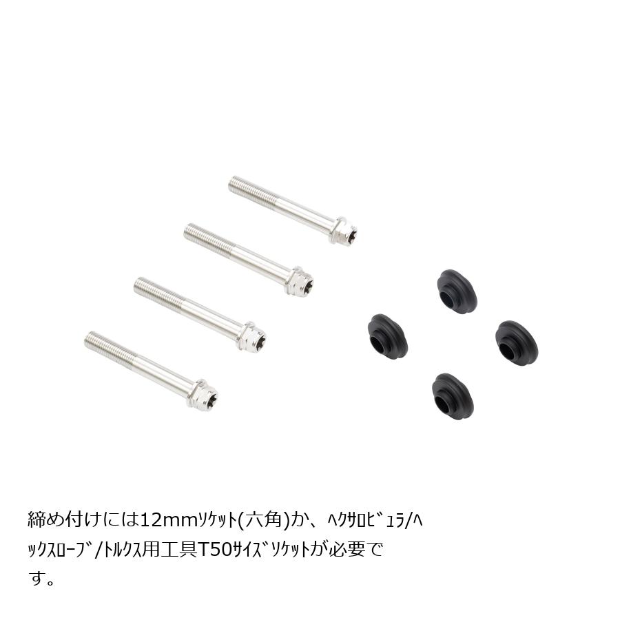 プロトブレンボ オフセットカラーマウントボルトセット 適合キャリパーB フランジ六角 ポリッシュ TRACER9 GT Φ298(ノーマル) CBY-05BFP
