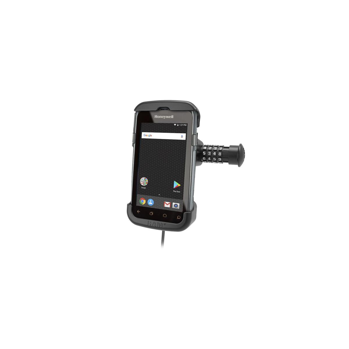 ラムマウント GDSパワードック(Honeywell CT50/60専用) ロック付 ボール無 RAM-HOL-HON7CLU RAM-HOL-HON7CLU|バイクパーツ・用品 ラバーマーク
