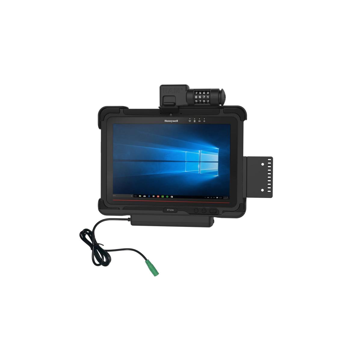 ラムマウント GDSパワードック(Honeywell RT10専用) ロック付 ボール無 RAM-HOL-HON9PCLU RAM-HOL-HON9PCLU｜バイクパーツ・用品　ラバーマーク