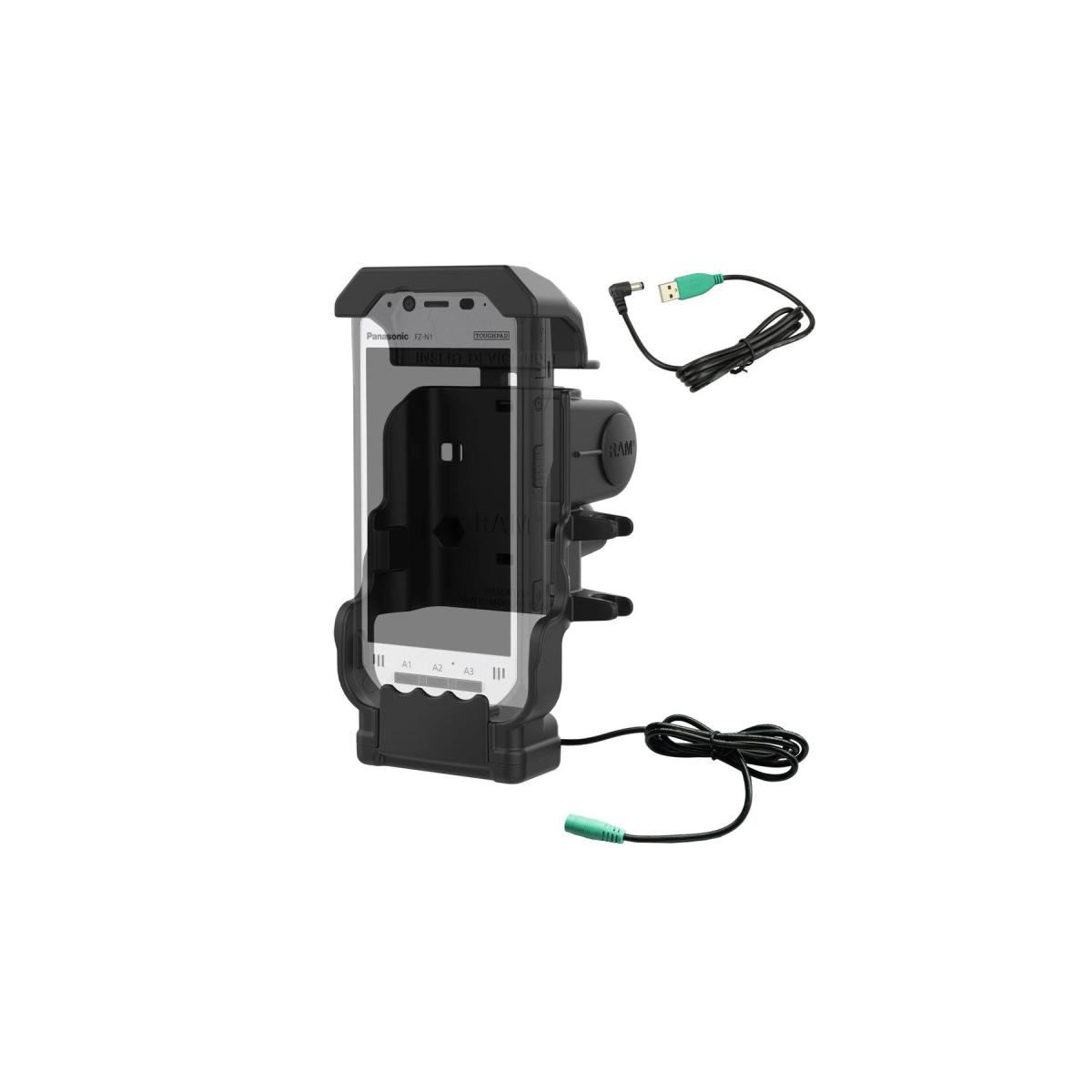 ラムマウント GDSパワードック(Panasonic FZ-N1/F1専用) ボール無 RAM-HOL-PAN11PU RAM-HOL-PAN11PU｜バイクパーツ・用品　ラバーマーク
