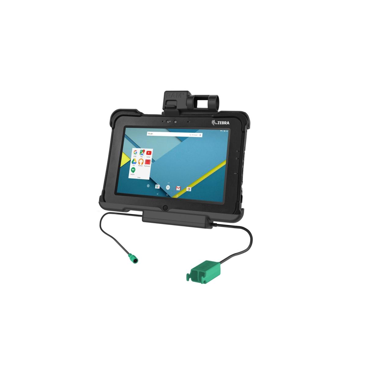 ラムマウント GDSパワードック(Zebra XSLATE L10専用) USB TypeAポートx2 ロック付 ボール無 RAM-HOL-ZE15PD2U RAM-HOL-ZE15PD2U