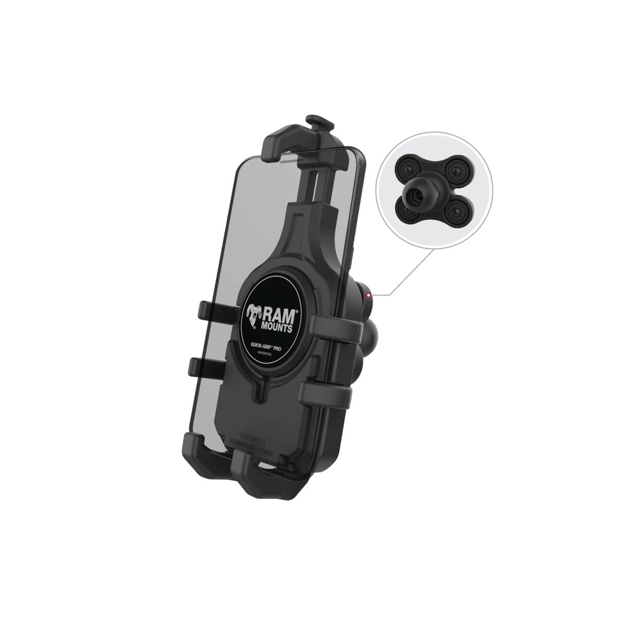 ラムマウント クイックグリッププロ クレイドルホルダー(M) 防振ダンパーボール付 1インチボール 【Vibe-Safe】 RAM-HOL-PD5BVU RAM-HOL-PD5BVU 13,651円