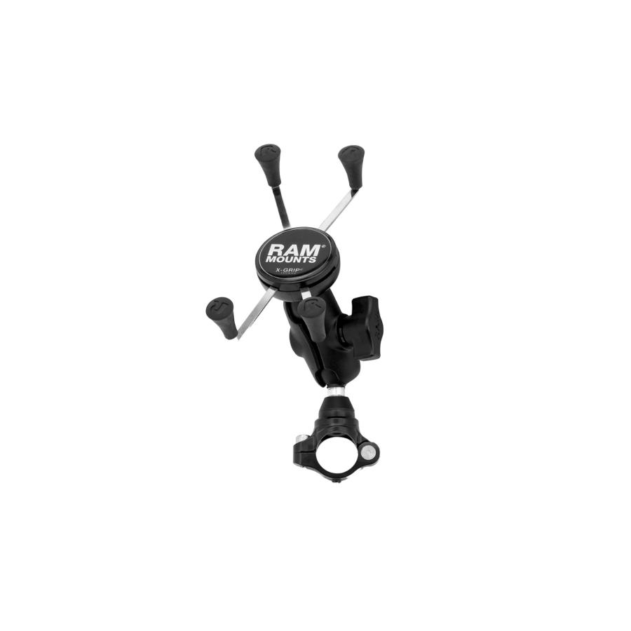 ラムマウント Xグリップ(M)&PLOT防振クランプセット(ショートアーム) 1インチボール RAM-PL9 RAM-PL9|バイクパーツ・用品 ラバーマーク