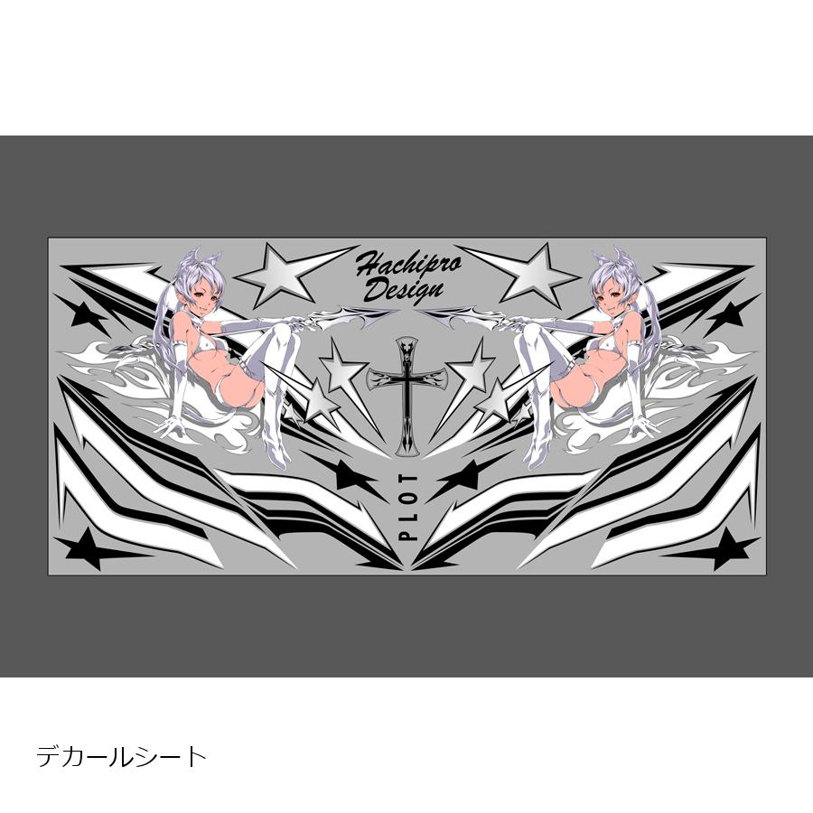 PLOT (プロト) デカール デビルプロトタン B＆W L 汎用 ブラック＆ホワイト Lサイズ PDK100BW-L