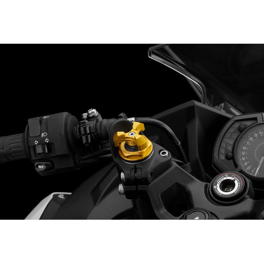 BIKERS (バイカーズ) フロントフォークアジャスター ライトゴールド ニンジャ Ninja250/400 レブル Rebel250/500 CBR400R H0311-LGD｜バイクパーツ・用品　ラバーマーク 9,957円