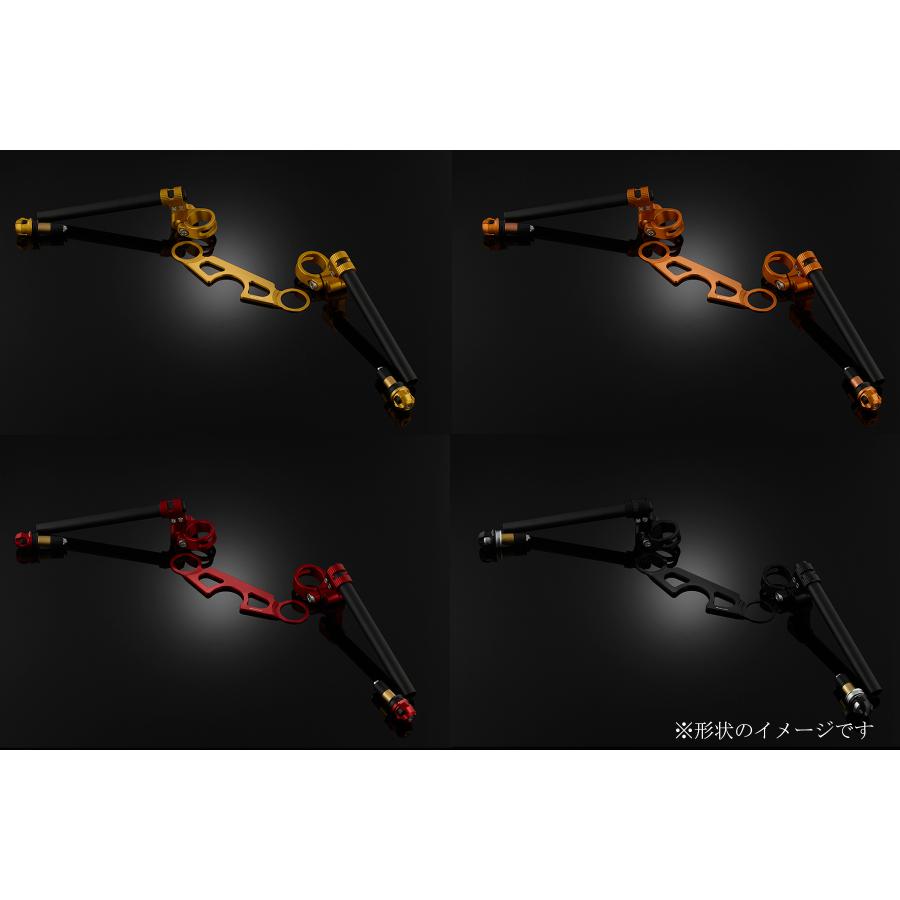 BIKERS (バイカーズ) アジャスタブル セパレートハンドル セパハン オレンジ CBR400R H0397-ORG|バイクパーツ・用品 ラバーマーク