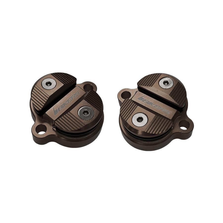 BIKERS (バイカーズ) タペットカバー 2個 チタン Z125 PRO KSR PRO K0134-TIN