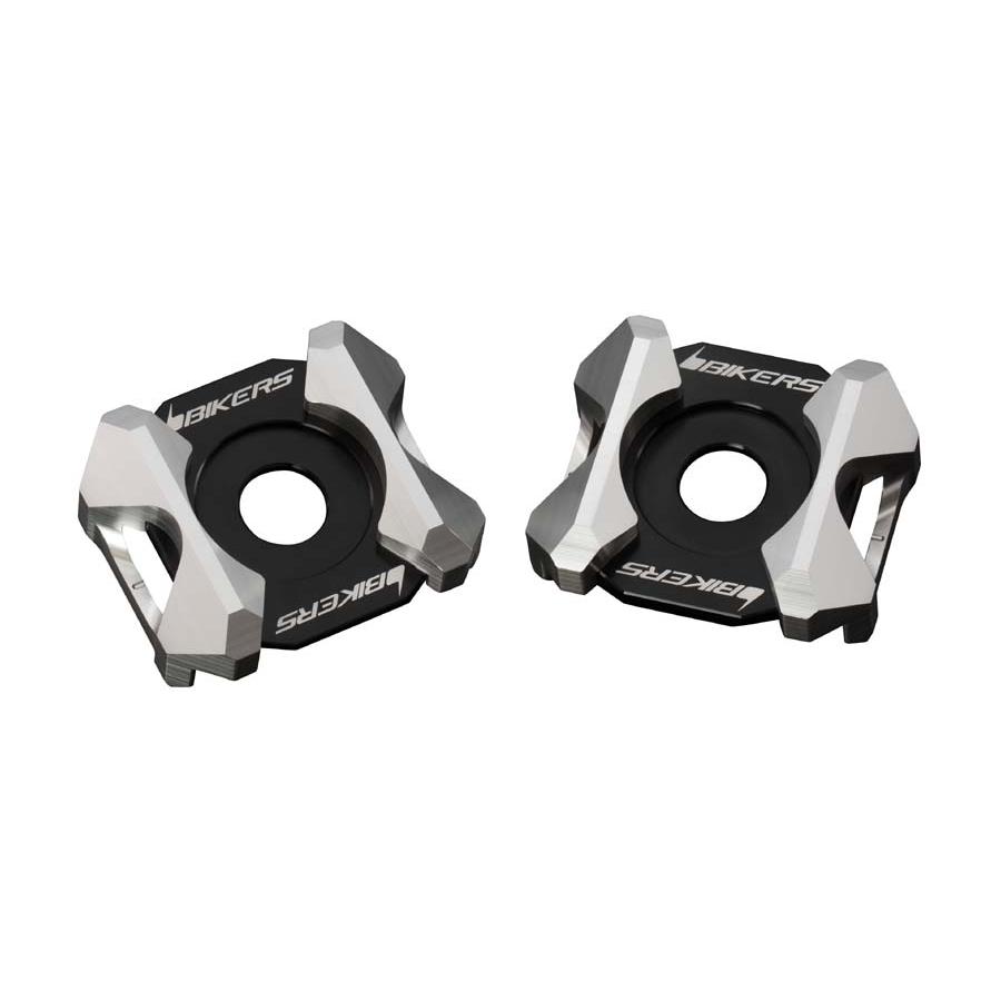 BIKERS (バイカーズ) チェーンアジャスタープレート シルバー Ninja400 Ninja250 Z250 K0206-SLV