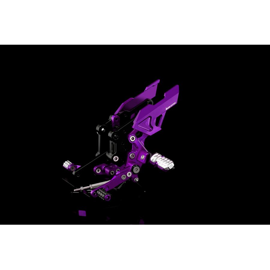 BIKERS (バイカーズ) バックステップ パープル ニンジャ Ninja250R/250 K0218-PUR｜バイクパーツ・用品　ラバーマーク 45,936円