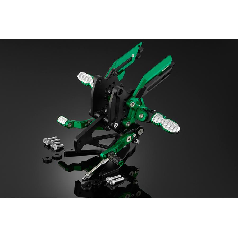 BIKERS (バイカーズ) バックステップ グリーン Z1000 K0306-GRN｜バイクパーツ・用品　ラバーマーク