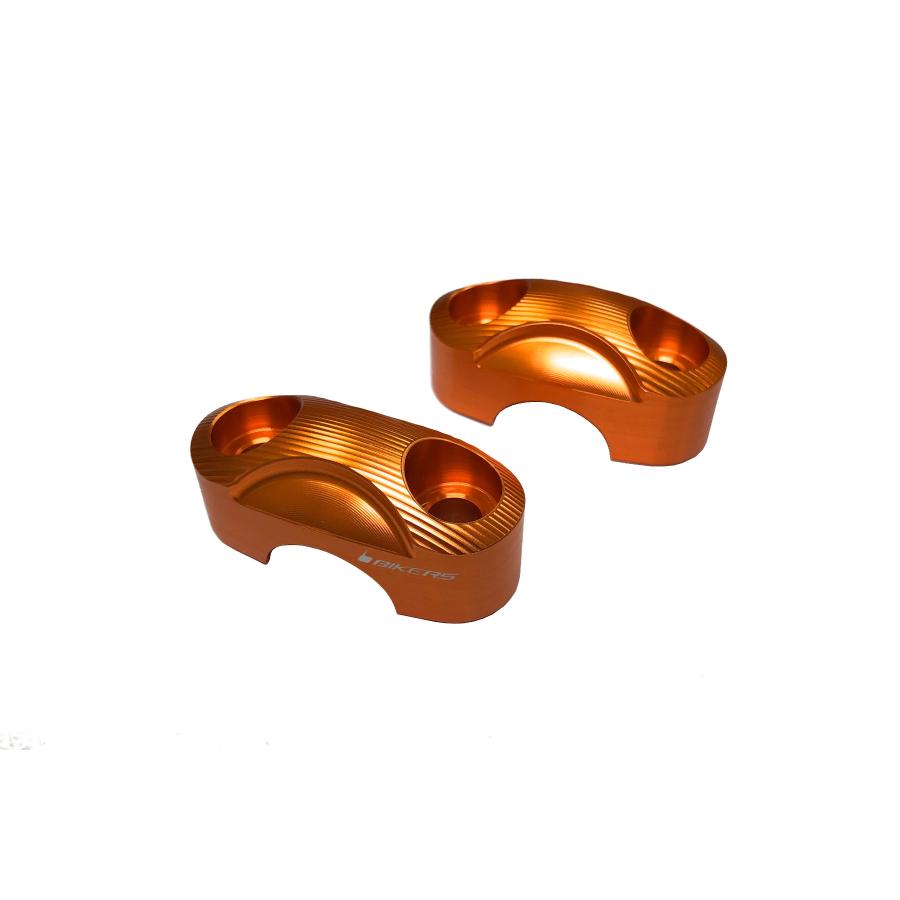 BIKERS (バイカーズ) ハンドルバークランプ 22.2mm オレンジゴールド グロム GROM ハンターカブ125 CT125 PCX PCX160 21 H0411-OGD｜バイクパーツ・用品　ラバーマーク