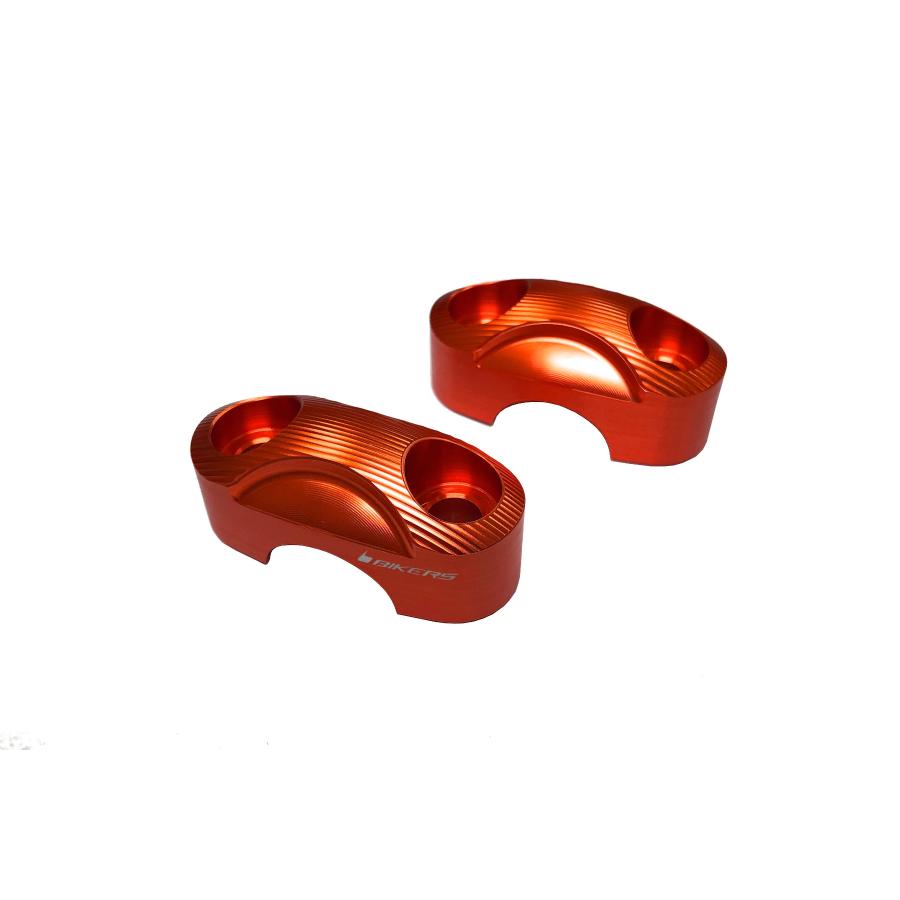 BIKERS (バイカーズ) ハンドルバークランプ 22.2mm オレンジ グロム GROM ハンターカブ125 CT125 PCX PCX160 21 H0411-ORG|バイクパーツ・用品 ラバーマーク