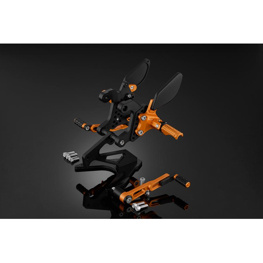 BIKERS (バイカーズ) バックステップ オレンジゴールド CBR400R H0422-OGD｜バイクパーツ・用品　ラバーマーク