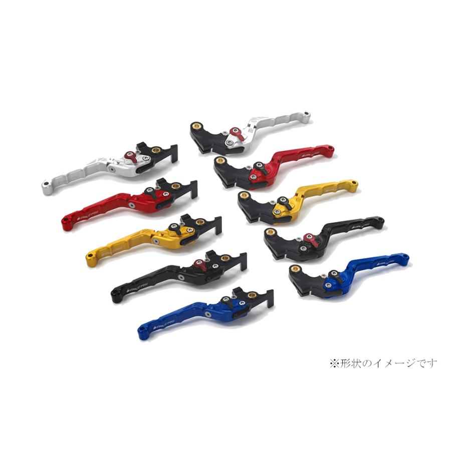 バイカーズ レバーセット 可倒式 XSR700 22 Y0545-BLK カーブタイプ MT-07 ブラック 14-22 バイク用品 