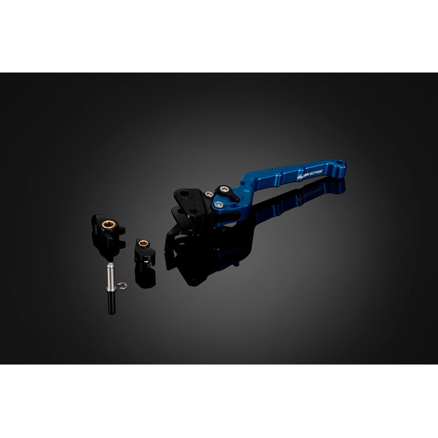 BIKERS (バイカーズ) 可倒式 アジャスタブル ブレーキレバー 左 ブルー トリシティ TRICITY125 TRICITY155 Y0102-BLU｜バイクパーツ・用品　ラバーマーク