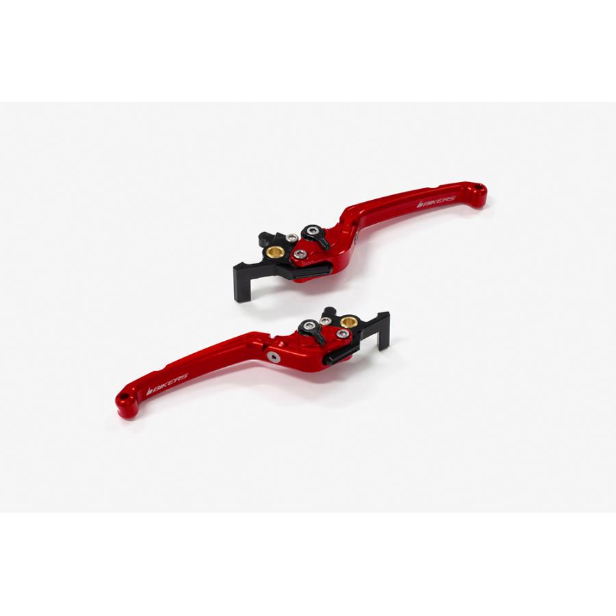 BIKERS (バイカーズ) レバーセット 可倒式 フラットタイプ レッド NMAX Y0551-RED
