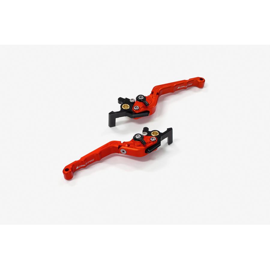 BIKERS (バイカーズ) レバーセット 可倒式 カーブタイプ オレンジ NMAX Y0553-ORG｜バイクパーツ・用品　ラバーマーク
