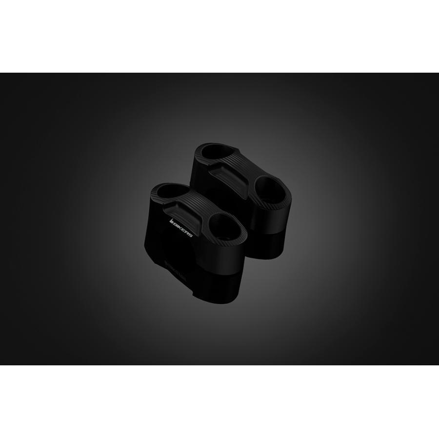 BIKERS (バイカーズ) 純正ハンドル用 クランプセット ブラック MT-25/03 Y0190-BLK|バイクパーツ・用品 ラバーマーク