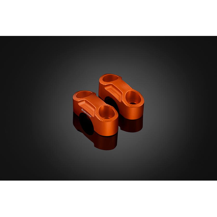 BIKERS (バイカーズ) 純正ハンドル用 クランプセット オレンジゴールド MT-25/03 Y0190-OGD|バイクパーツ・用品 ラバーマーク