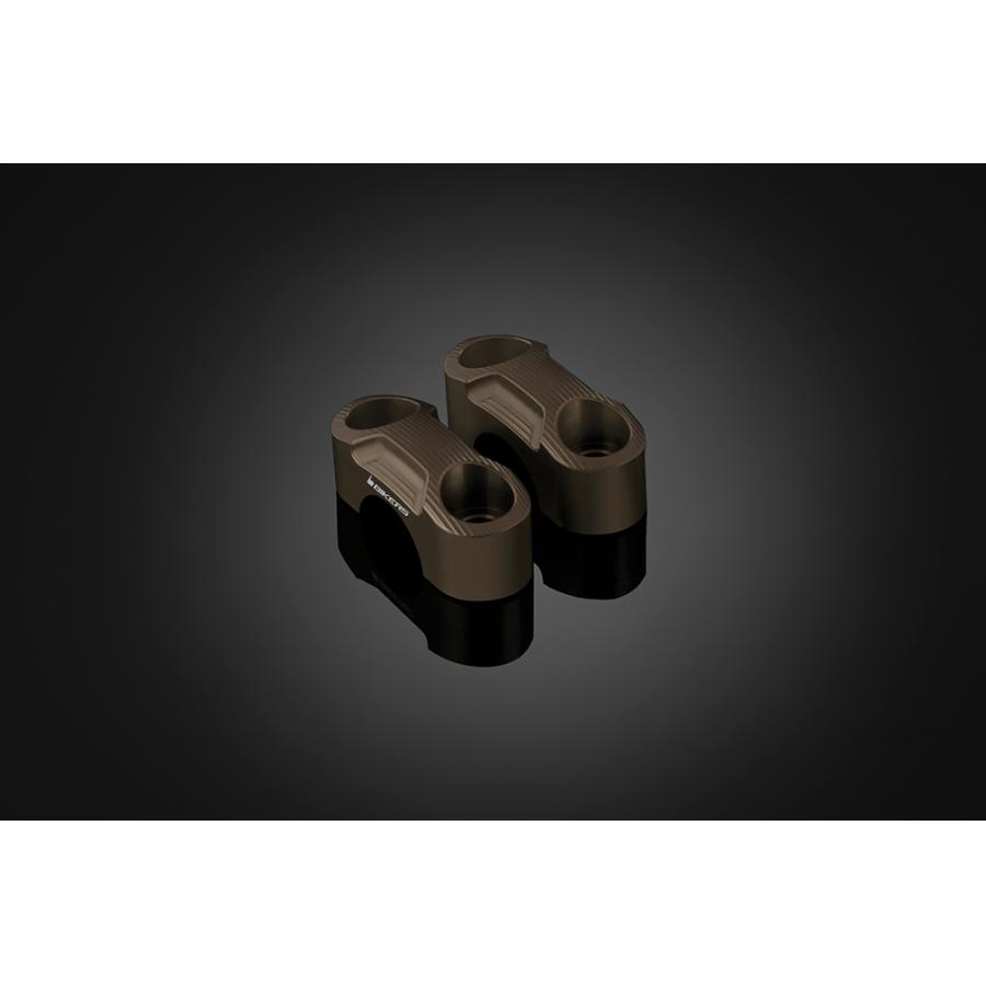 BIKERS (バイカーズ) 純正ハンドル用 クランプセット チタン MT-25/03 Y0190-TIN|バイクパーツ・用品 ラバーマーク