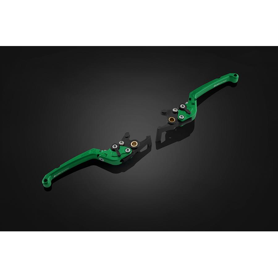 BIKERS (バイカーズ) レバーセット 可倒式 フラットタイプ グリーン FORZA H1020-GRN