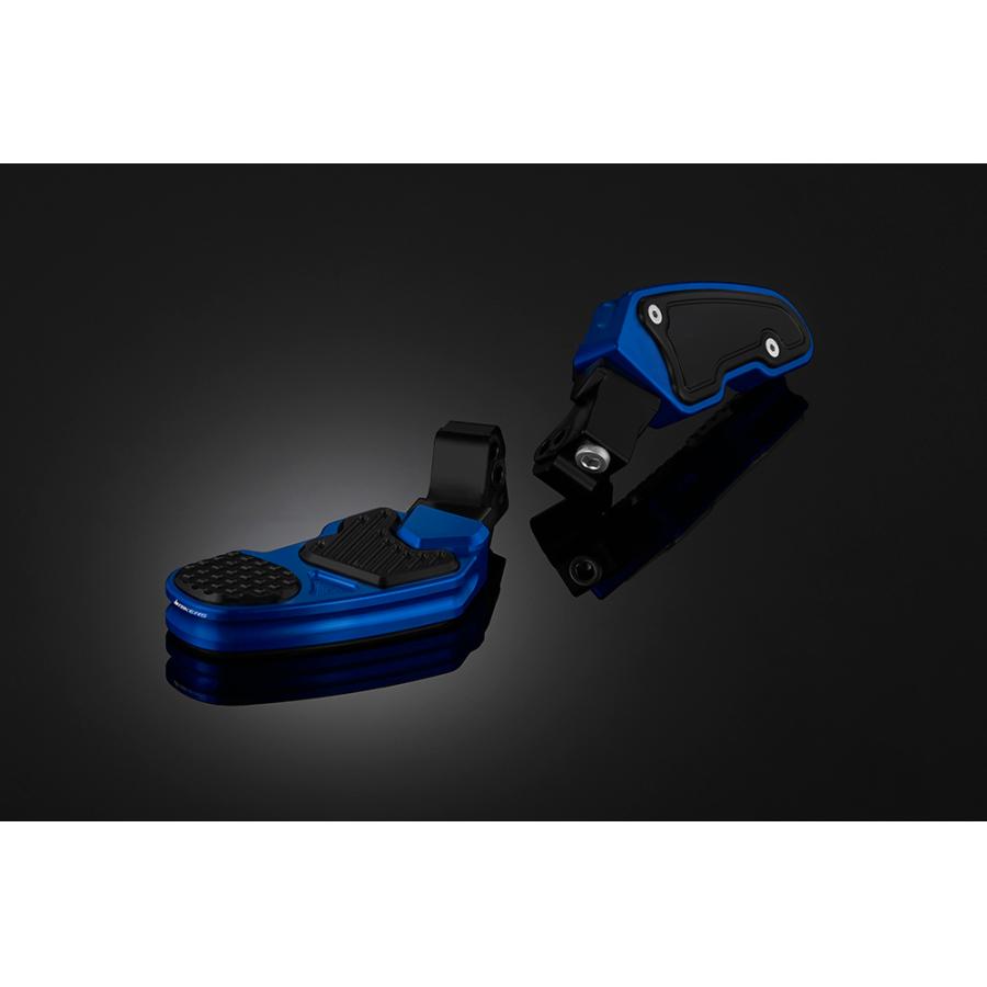 BIKERS (バイカーズ) タンデムステップ ブルー PCX125/150 H0535-BLU-BLK｜バイクパーツ・用品　ラバーマーク