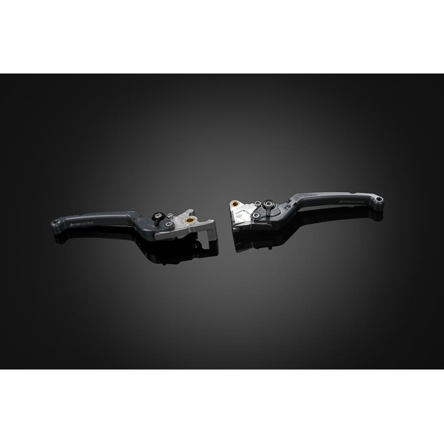 BIKERS (バイカーズ) レバーセット 可倒式 フラットタイプ グレー PCX PCX150 H0977-GRY｜バイクパーツ・用品　ラバーマーク