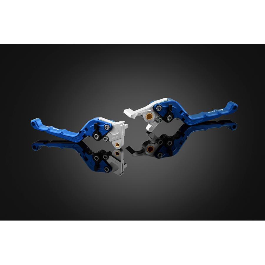BIKERS (バイカーズ) レバーセット 可倒式 カーブタイプ ブルー PCX PCX150 H1041-BLU｜バイクパーツ・用品　ラバーマーク 13,475円