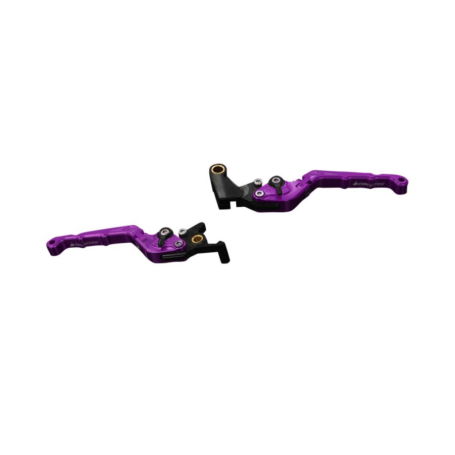 BIKERS (バイカーズ) 可倒式 アジャスタブル レバーセット パープル CBR250RR H0984-PUR｜バイクパーツ・用品　ラバーマーク