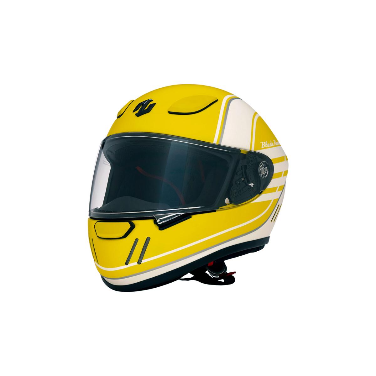 ZEALOT (ジーロット) ブレードランナー フルフェイスヘルメット グラフィック ユーロ マットイエロー XLサイズ 61-62cm BRJ0020/XL|バイクパーツ・用品 ラバーマーク